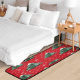 thumbnail image 5 of CURLYOOT Christmas Tree Runner Rug 2'x6' Washable Kitchen Runner Rug Indoor Non Slip Laundry Rugs Red Green Floor Carpet for Hallway Kitchen Entryway Bedroom Living Room, 5 of 9