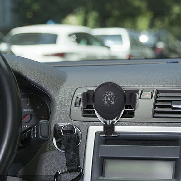 Qiopertar Nouveau chargeur de voiture sans fil 15W chargement sans fil de téléphone portable de gravité de voiture avec la fonction de protection à haute température de surintensité et de surtension