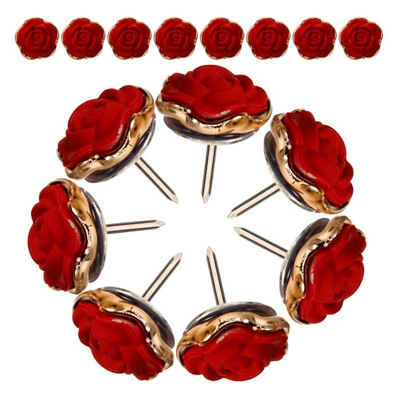 30 Pcs Adjustable Rings Rose Flower Decorative Needle