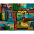 thumbnail image 2 of Jasper, Sisa 32x26 White Modern Wood Framed Museum Art Print Titled - Texas Collage, 2 of 4