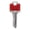 Red, variant on Hillman 5966379 Colorplus Traditional Key House & Office Blank Single Sided Universal Key - Blue, Pack of 5