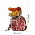 thumbnail image 3 of Uklsqma Sacs d'Emballage de Fruits pour la Veille de Noël / Sacs Cadeaux en Polyester Rouge Vert avec Cordon / Pochettes de Rangement Réutilisables Durables Résistantes aux Déchirures / Emballage Cadeau Festif pour les Fêtes / Organisateur de Petits Objets pour Christ, 3 of 6