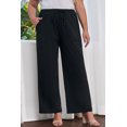thumbnail image 1 of POGLIP Women's Plus Size Black pants, 1 of 6