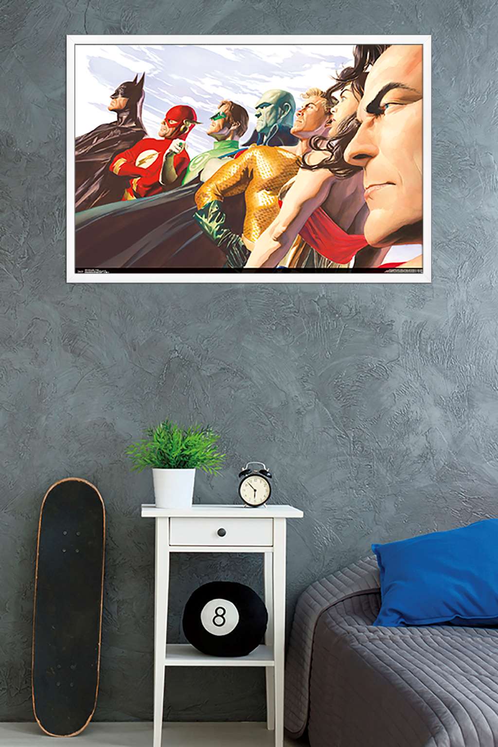 DC Comics - Justice League - Alex Ross - Portrait Wall Poster, 22.375" x 34", Framed