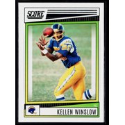 2022 Score 141 Kellen Winslow San Diego Chargers Hall Of Famer Football Card San Diego Chargers NFL FOOTBALL Trading Card