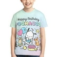 thumbnail image 6 of Sanrio Pochacco Kids T-Shirt 3d Printed Graphic T-Shirts Boys And Girls Short Sleeve Shirts For Youth Kids X-Small, 6 of 6