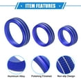 thumbnail image 4 of Unique Bargains 5pcs Center Console AC Audio Tune Volume Headlight Switch Knob Cover for Ford Maverick Blue, 4 of 6