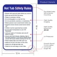 thumbnail image 3 of Hot Tub Safety Rules Sign, Pool Sign,, 3 of 8