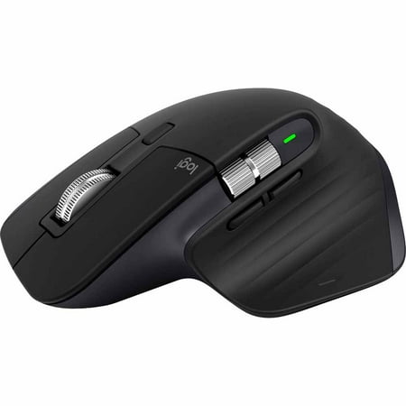 Logitech - MX Master 3 Advanced Wireless USB/Bluetooth Laser Mouse with Ultrafast Scrolling - Black