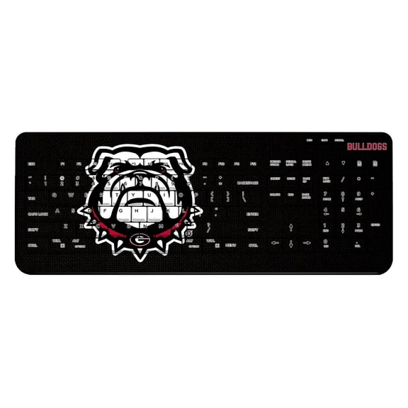 Georgia Bulldogs Solid Design Wireless Keyboard