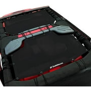 Shadeidea Jeep Wrangler Sunshade JKU Top Sun Shade JK Unlimited (2007-2018) 4-Door Front & Rear-Black Mesh Screen Cover UV Blocker with Grab Bag-10 Years Warranty