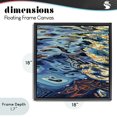 thumbnail image 4 of Stupell Industries Modern Sunrise on Rippling Water Black Floating Frame Canvas Art, 18 x 18, by Kate Jarvik Birch, 4 of 8