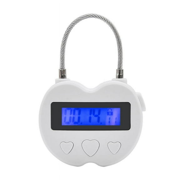 Smart Time Lock LCD Display Multifunction Electronic Timer,Waterproof USB Rechargeable Temporary Timer Padlock