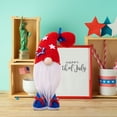 thumbnail image 3 of Ornements Rouges, Blancs et Bleus, Décorations de la Fête de l'Indépendance Ornements Nains Bottes Poupée Rudolph 8x35 cm, Ornements Étoile Blanche Poupée Patriotique pour la Maison, le Bureau, Cadeau, 3 of 4