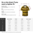 thumbnail image 7 of Disketp Men's Hawaiian Bee Stripe Print Shirts Button Down Holiday Beach Shirts-Medium, 7 of 7