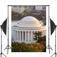thumbnail image 2 of ABPHOTO Polyester 5x7ft Greek architecture Jefferson Memorial Photography Background Studio Props Wall Photography Backdrop Theme, 2 of 5