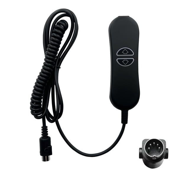 2 Button 5 Pin Prong Hand Control Controller Remote with USB and Backlight for Lift Chairs Electric Sofa Power Recliners