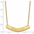 thumbnail image 3 of Ss/Gold Plated Ss/Gold-Plated Medium Polished Curved Arial Rounded Bar Necklace (18 X 37.7) Made In United States -Jewelry By Sweet Pea, 3 of 3