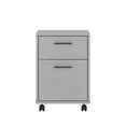 thumbnail image 3 of UrbanPro 2 Drawers Farmhouse Wood Mobile File Cabinet in Gray, 3 of 9