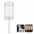 thumbnail image 3 of 80Pcs Food Pusher Round Shaped Push-Pops Cake Cup with Lid Cake Push Pops Containers Cakepop Round Plastic Container, 3 of 8