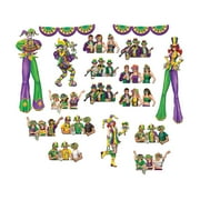 Beistle Mardi Gras Reveler Props 17"-42" - 12 Pack (18/Pkg)
