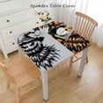 thumbnail image 2 of nygtbtfer Halloween Cartoon Rectangle Tablecloth Elastic Fitted Table Covers for  Tables Stretch Table Cloths Outdoor Table Cloth Cover for Picnic Camping Indoor Outdoor Elastic Edge, 2 of 7