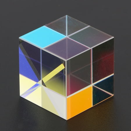

SiX Sided Bright Light Combine Prism Stained Glass Beam Splitting Prism1.5x1.5x1.5cm
