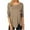 Khaki, variant on IROINNID Ladies Long Sleeve T Shirts Solid Loose T-shirt Blouse Round-Neck Home Tops,Blue