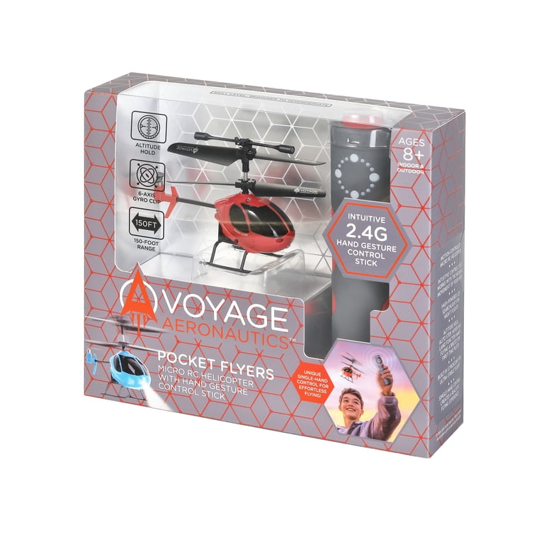Voyage Aeronautics Micro RC Helicopter Pocket Flyer for Kids and