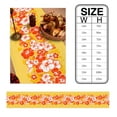 thumbnail image 6 of Table Runner Dresser Scarves 90 Inch Long, Tropical Blossom Flower Texture Linen Dining Table Runners Summer Floral Leaves on Yellow Tabletop Scarf for Wedding Holiday Party Kitchen, 6 of 7