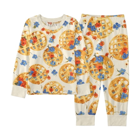 Shachafan Casual Cartoon Print Pajama Pants Set For Autumn Boys And Girls (2Y 9Y) Boy Outfits