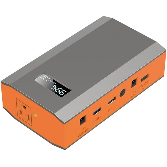 Portable Power Bank with AC Outlet, 65W 110V Portable Laptop Charger Battery Bank 23400mAh External Battery Pack Backup Power Source for Outdoor Tent