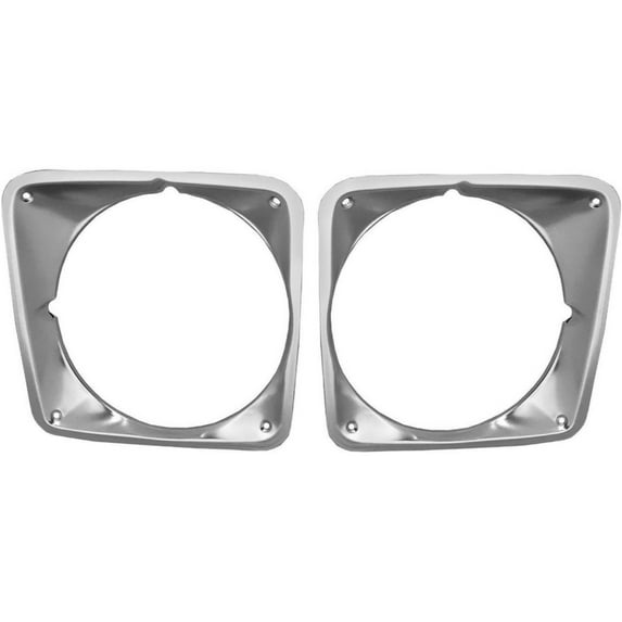 For 1969-1972 Chevrolet PU Truck Headlight Bezels Pair Left/Right Side 2-pcS