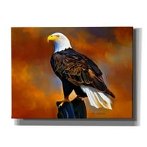 Epic Graffiti 'The Eagle' by Ata Alishahi, Giclee Canvas Wall Art, 16"x12"