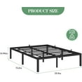 thumbnail image 3 of WALYWIK Full Bed Frame with Storage 14 Inch Metal Platform Bed Frame with Steel Slat Support No Box Spring Needed,Mattress Foundation,Easy to Assemble, 3 of 6