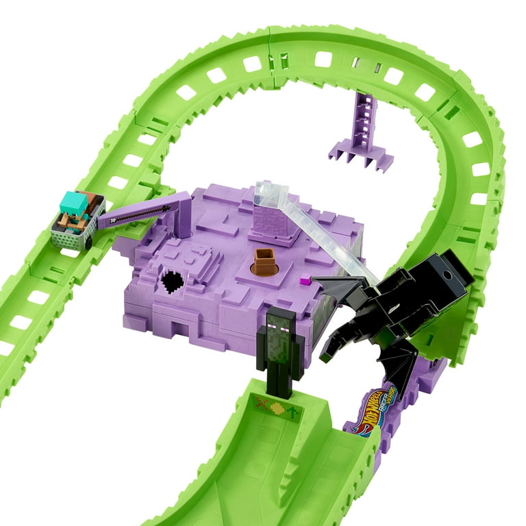 HOT WHEELS MINECRAFT GHAST ATTACK TRACK SET- DPW28 (NEW IN BOX) 887961326642