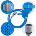 thumbnail image 3 of Cabezal de ducha para mascotas, caseta para patas, accesorio de baño para perros con cepillo, manguera de PVC y 2 adaptadores de manguera para perros y gatos., 3 of 5
