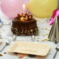 thumbnail image 2 of Celebrate Disposable Party Plates – Rustic, Compostable Alternative to Plastic Plates for Birthday Parties, Catering and Special Events (Salad/Dessert, 50-Pack), 2 of 8