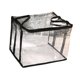 thumbnail image 4 of Organizador de almacenamiento de libros Clear Space Saving PVC Fácil mantenimiento de estantería a prueba de polvo Capacidad espaciosa Bolsa de polvo Negro, 4 of 8