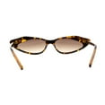 thumbnail image 2 of Lunettes de Soleil Rétro pour Femmes à Pointe Basse avec Oeil de Chat Superposé, Monture en Plastique, Écaille Brun, 2 of 4