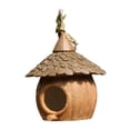thumbnail image 3 of Miulika Bird House for Outside Bird Breeding Box Birdhouse Decor Creative for Garden Bird Shelter Bird Nest Cage for Backyard Sparrow Coconut Shape, 3 of 9