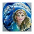 thumbnail image 2 of Kit de punto de artesanía cruzada de pintura de de imitación de cristal de bricolaje decoración del hogar 25x30cm Caballo de belleza Baoblaze Kits de Pintura Diamante 5D, 2 of 7