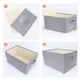 Unique Bargains Storage Cube Fabric Bin with Handles for Shelves Basket