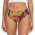 thumbnail image 1 of Fotbe Colorful Gecko Jungle Art Calzones Estampados para Mujer – Ropa Interior de Algodón, Cómoda, Suave y Elástica-Medium, 1 of 6