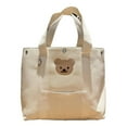 thumbnail image 2 of Bolso de mano de Lona para mujer Yuyangstore blanco, 2 of 8