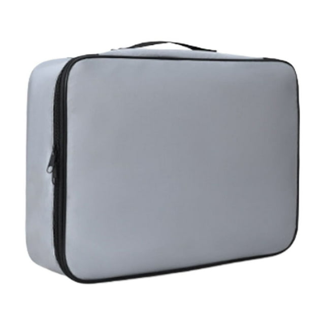 Fireproof Bag For Documents Storage Organizer With Rainproof Silicone Glass Fiber Cloth 37 cm x 29 cm x 10 cm
