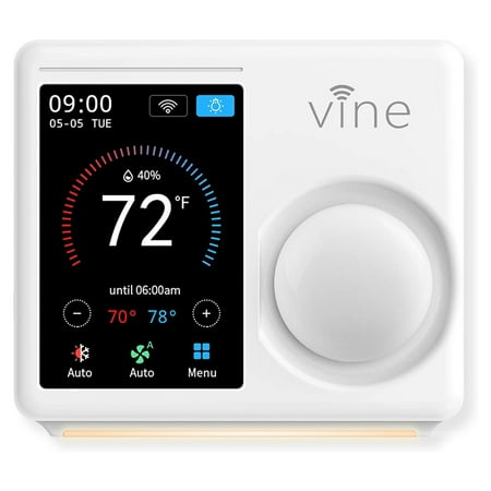 Vine TJ-610E Wi Fi 7 Day & 8 Period Programmable Gen 5 Smart Home Thermostat