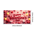 thumbnail image 3 of Valentine's Day Party Decoration Backdrop with Red Roses and Gift Box Background Hearts Banner Holiday Event Background Photo Props Romance, 3 of 4