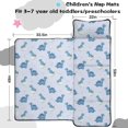 thumbnail image 5 of Dinosaur and Dot Light Purple Pattern Teens Toddler Nap Mat with Pillow, Sleeping Mat Bag for Preschool Daycare 59"x22", 5 of 6