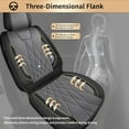 thumbnail image 4 of DIKSOAKR Full Set Car Seat Covers Fit fo Ford Fusion 2006-2020 Faux Leather Seat Cover Cushion Protector Waterproof 2 Rows 5 Seats Seat(Black&Gray), 4 of 7